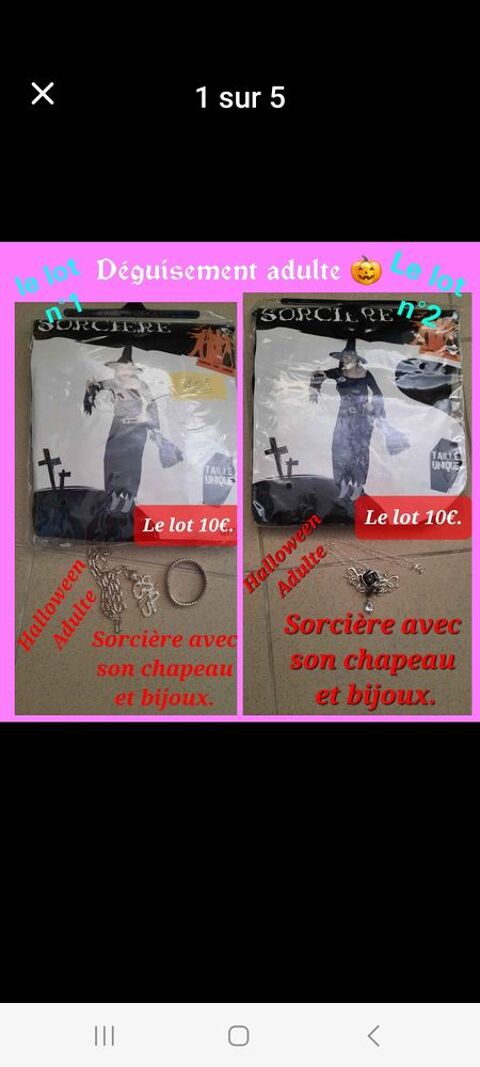 2 D�guisements adulte 20 Coulommiers (77)