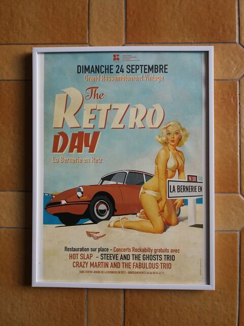 Affiche encadree collector retzroday la Bernerie 10 Pr�failles (44)