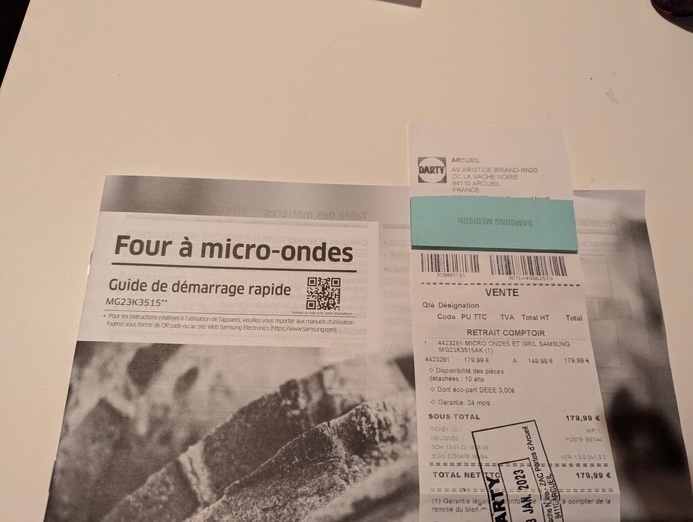 Micro-ondes-grill Samsung Electromnager