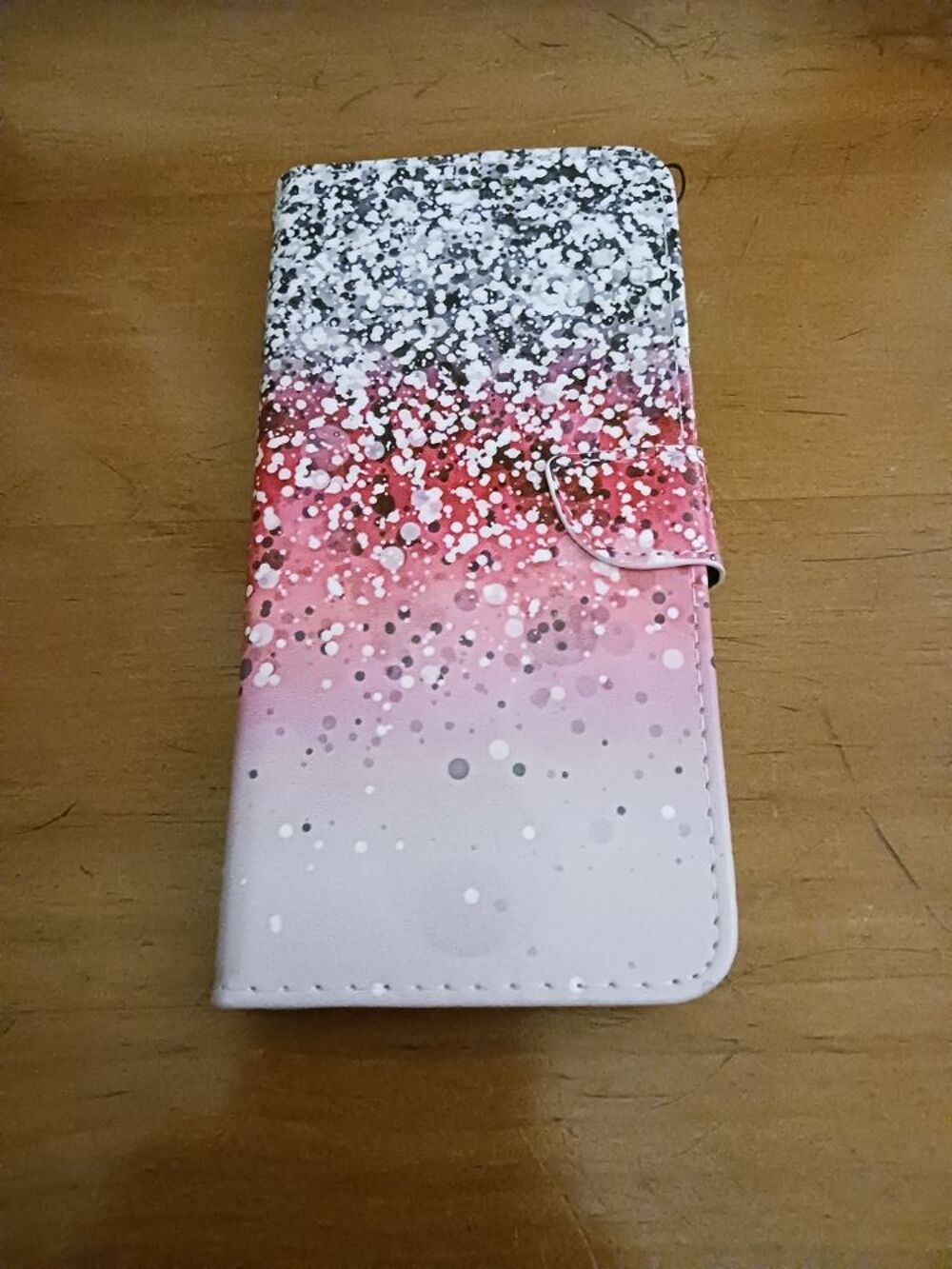 &Eacute;TUI EN CUIR ROSE ET GRIS Téléphones et tablettes