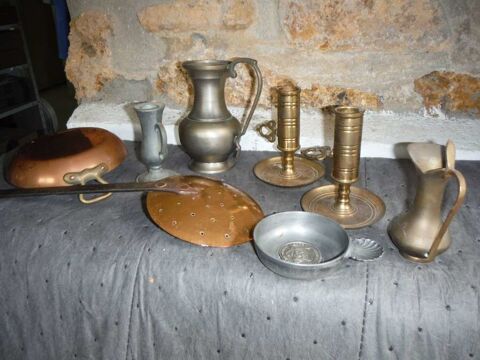 Lot articles  (Cuivre-Etain-Laiton) 65 Villeneuve-le-Roi (94)