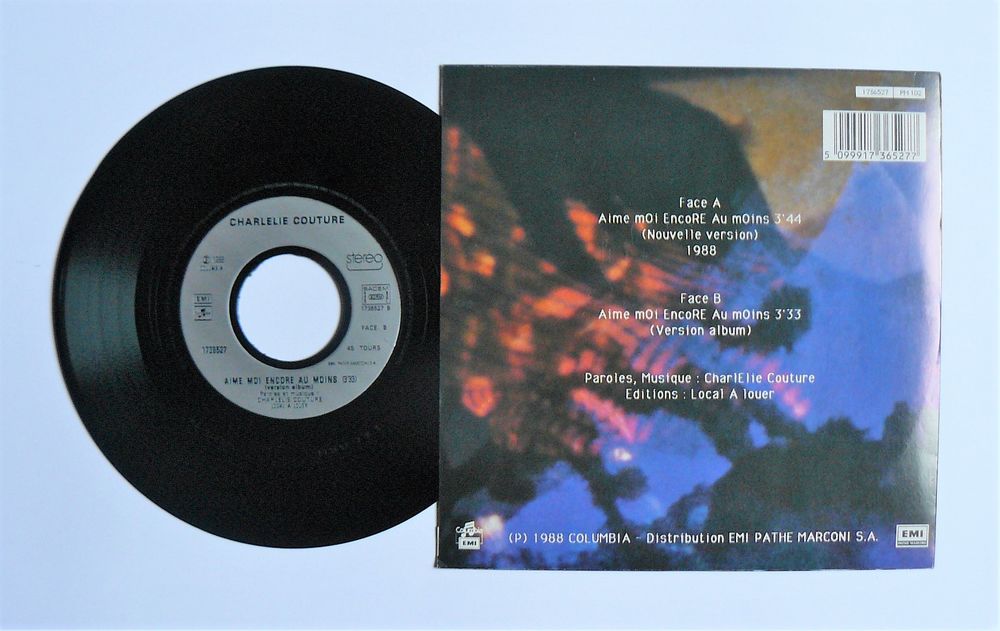 SP CHARLELIE COUTURE : Aime-moi encore au moins - Virgin CD et vinyles