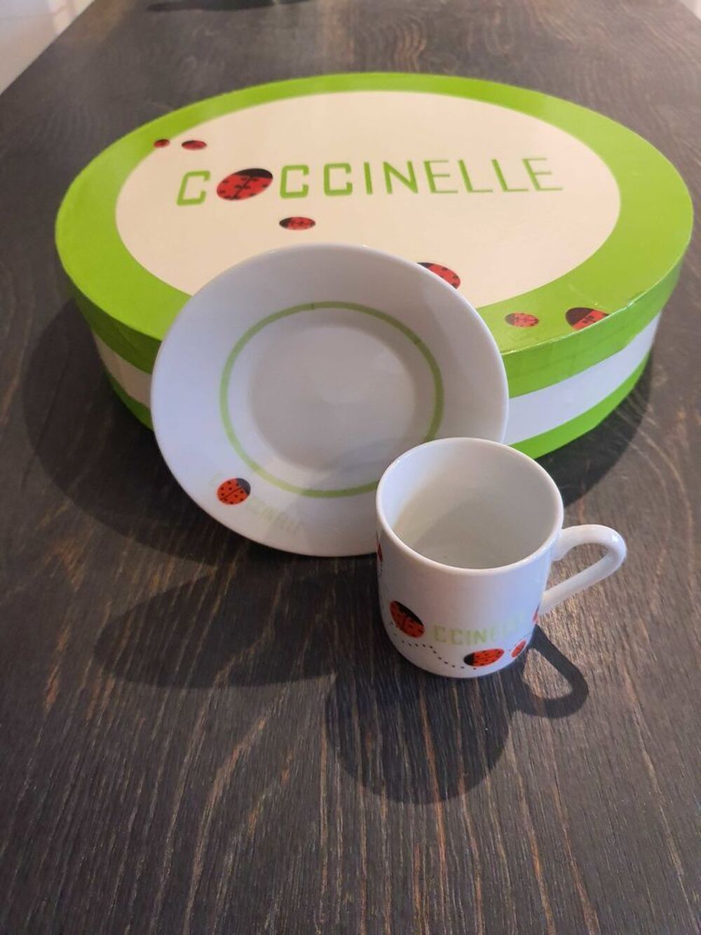 Service &agrave; caf&eacute; Coccinelle 12 pi&egrave;ces Décoration