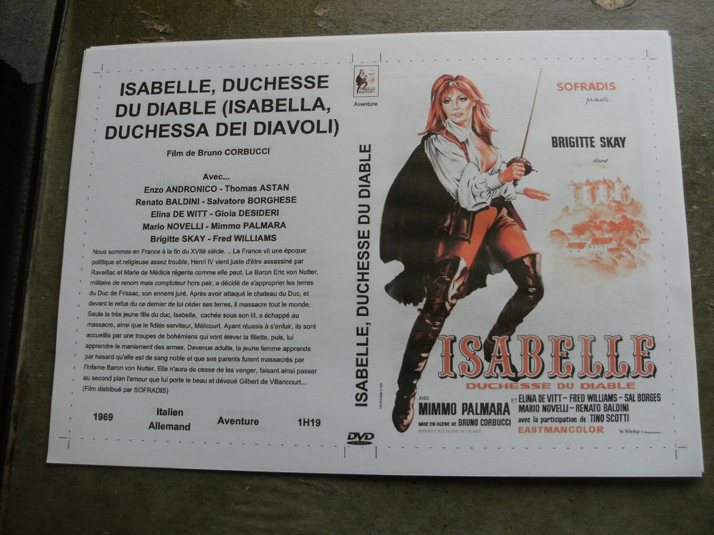 Film : &quot; Isabelle duchesse du diable &quot; DVD et blu-ray