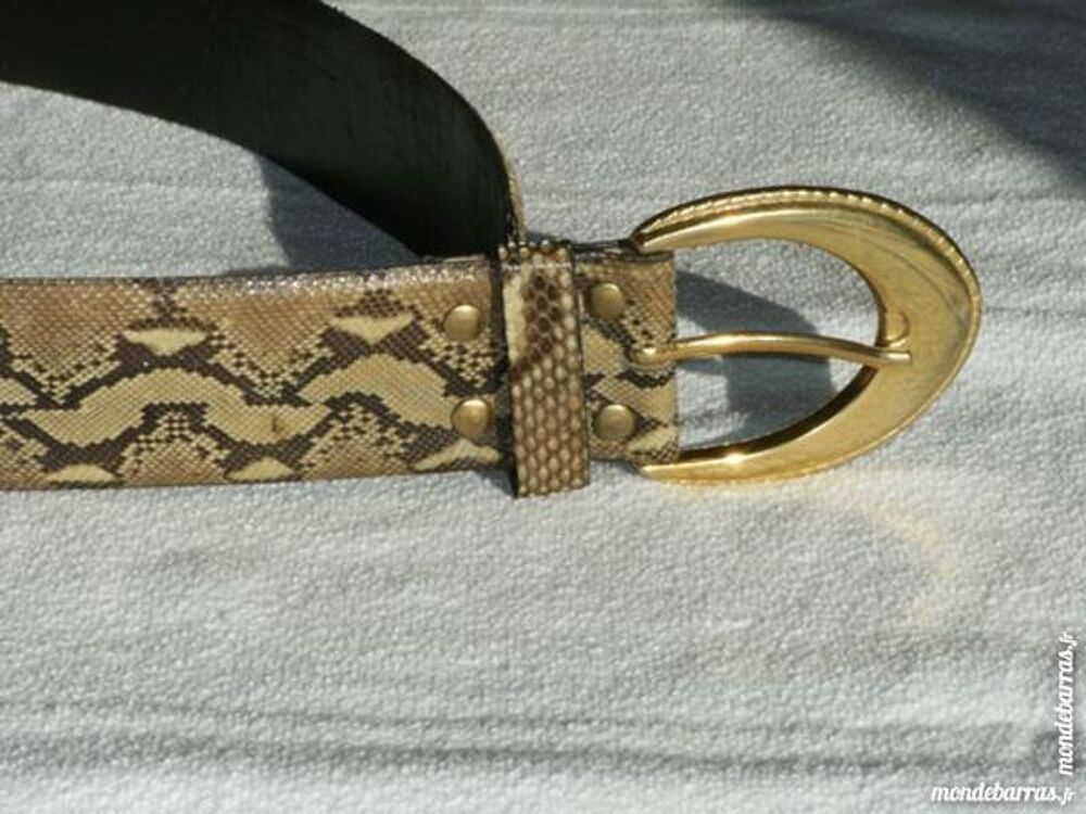 CEINTURE CUIR de REPTILE Bijoux et montres