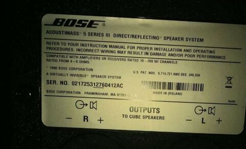 Speaker bose acoustimass 5 serie 3 60 Yenne (73)