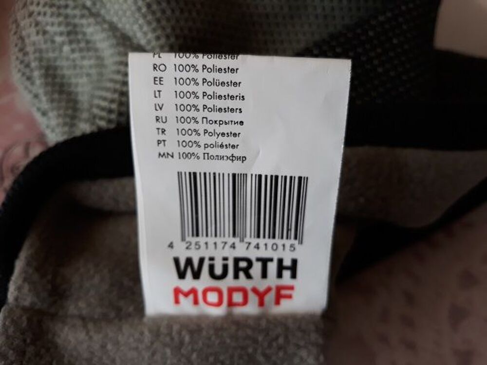 Bonnet Wurth NEUF homme bricolage mode hiver vetement outil Vêtements