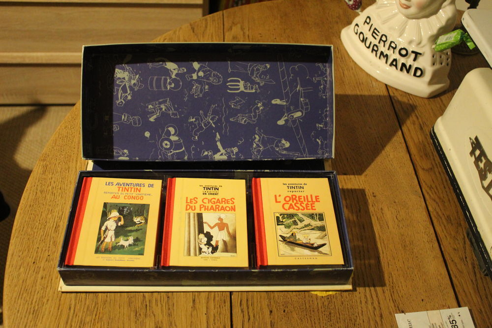 Coffret Tintin en noir et blanc - 9 volumes 10x13 collection Livres et BD