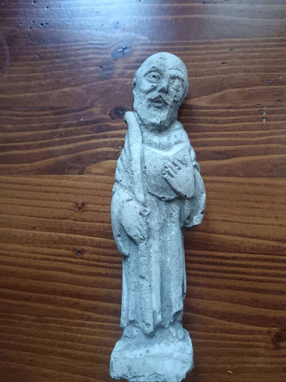 Statuette en pierre moine Décoration