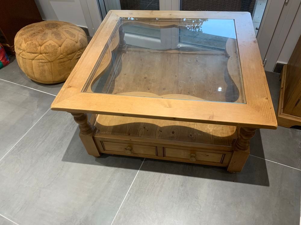 TABLE de SALON PIN MASSIF Meubles