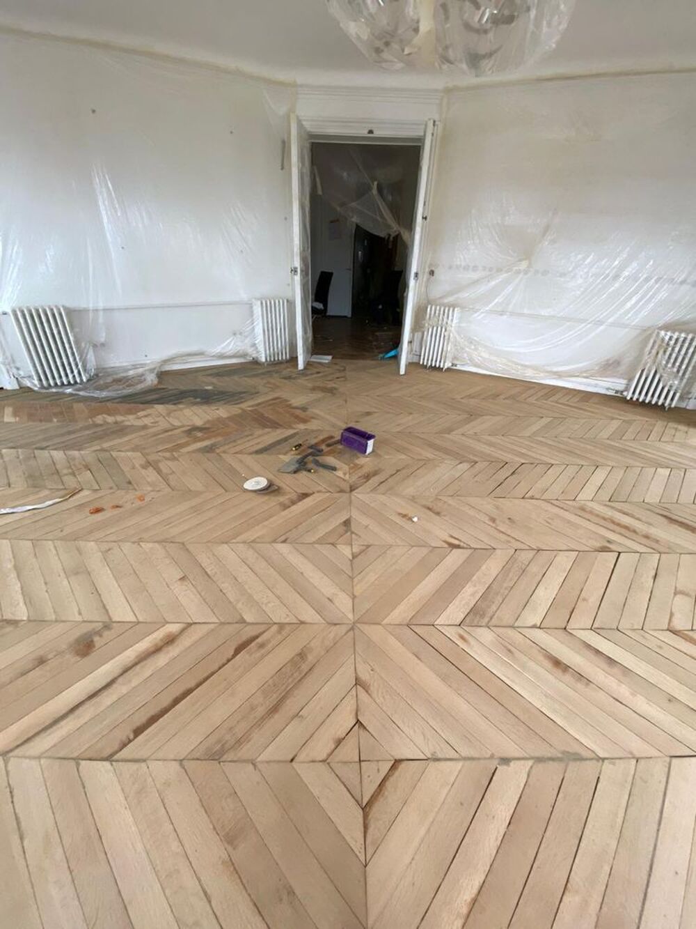 Parquet ch&ecirc;ne massif Bricolage