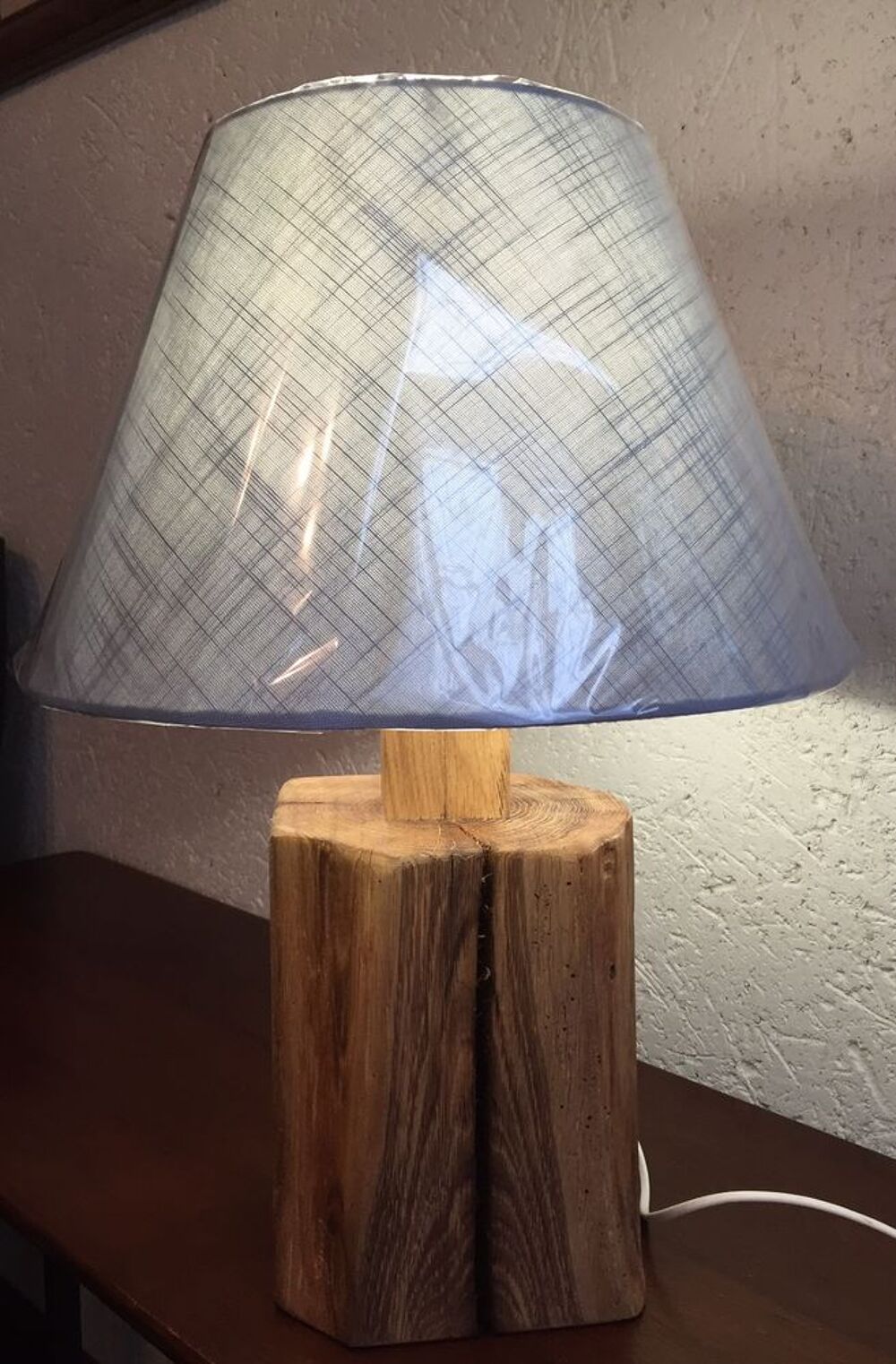 Lampe en bois ch&ecirc;ne Décoration