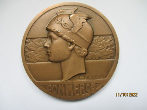 Médaille en bronze COMMERCE  signée Raswmny poinçon  corne  5 Saint-Yrieix-la-Perche (87)