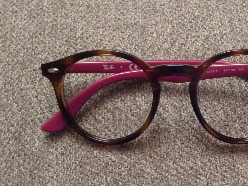Monture/ Lunette de Vue Rond Pantos Marron et Rose- Ray Ban Bijoux et montres