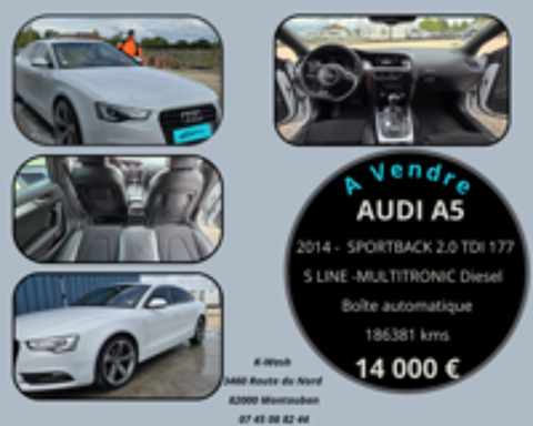 Annonce voiture Audi A5 14000 