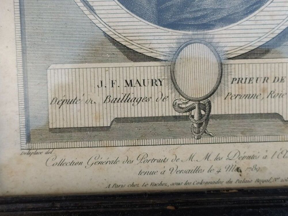 Gravures XVIIIe D&eacute;put&eacute;s D&eacute;meunier et Maury Prieur de Lions 