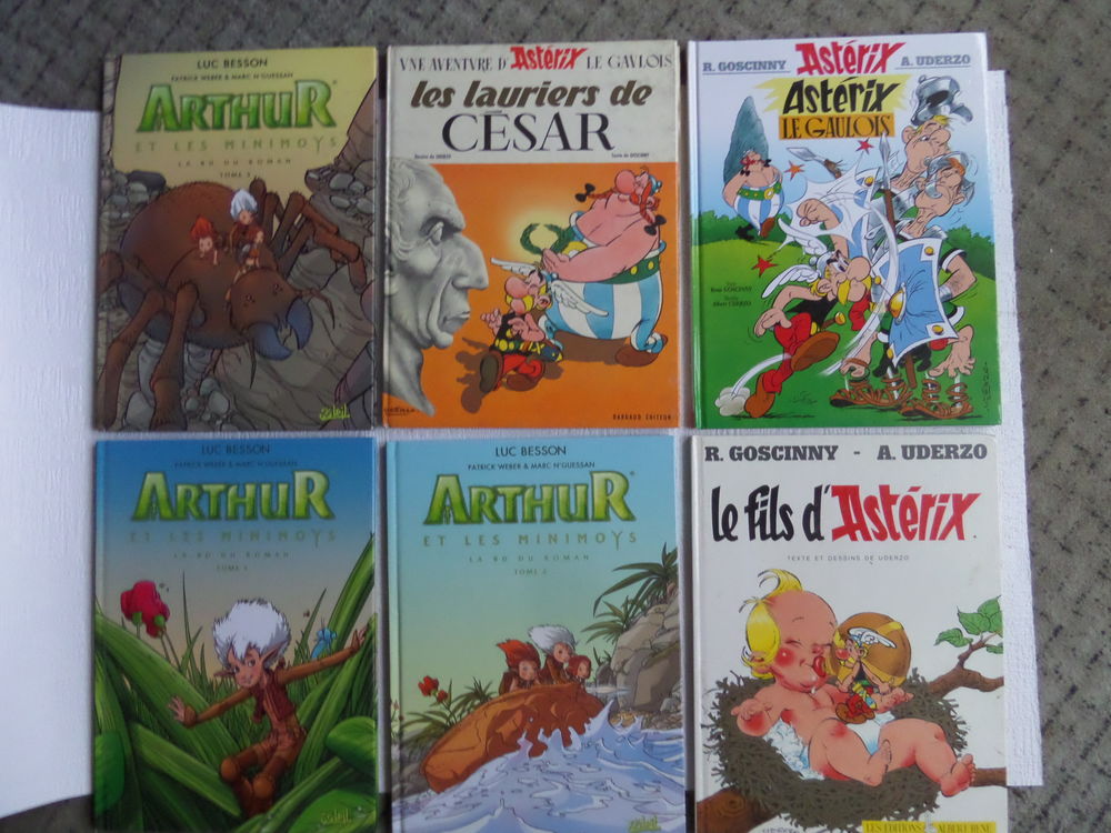 bandes dessinees MERLIN..ARTHUR..ASTERIX.. Livres et BD