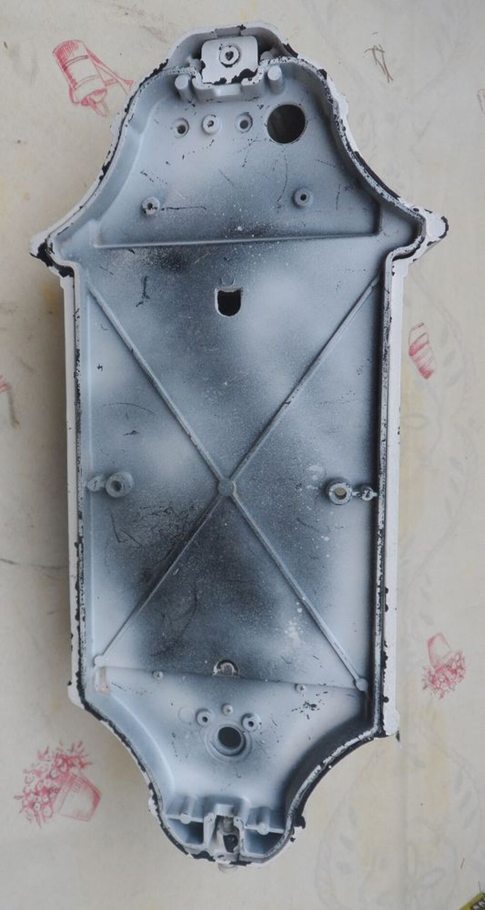 Lanterne ext&eacute;rieure blanche verre l&eacute;g&egrave;rement teint&eacute; verd&acirc;tre Bricolage