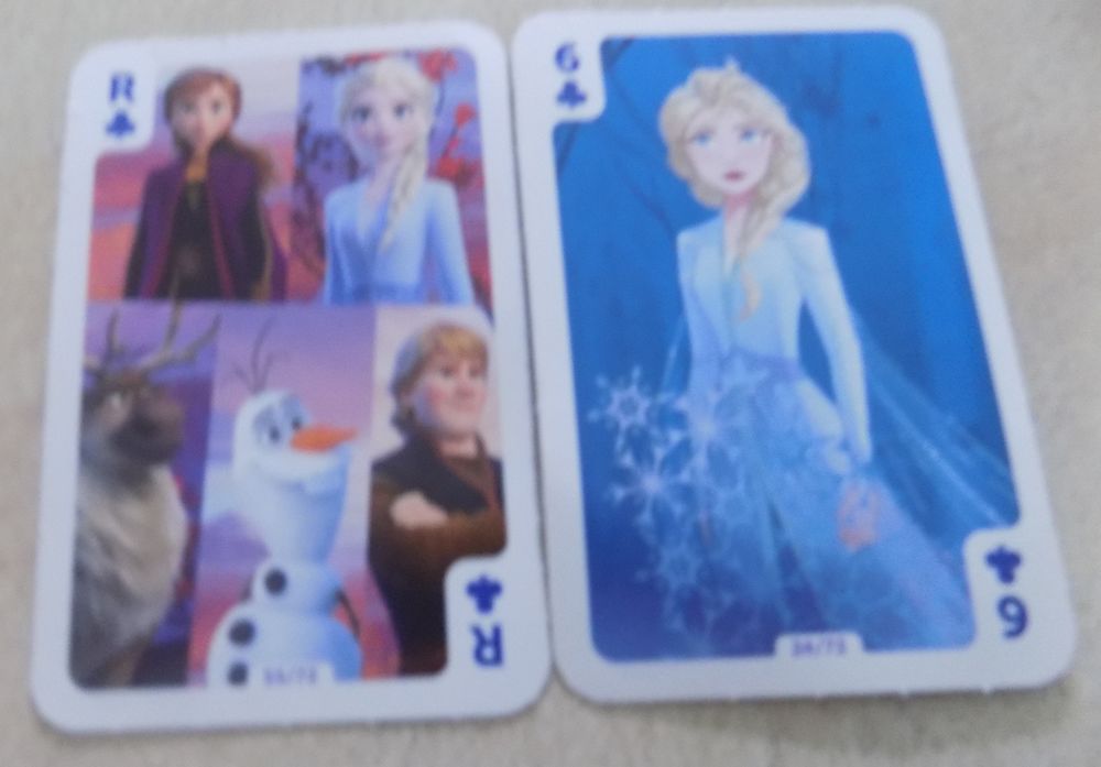 2 cartes &agrave; jouer 'reine des neiges II' A DONNER Jeux / jouets