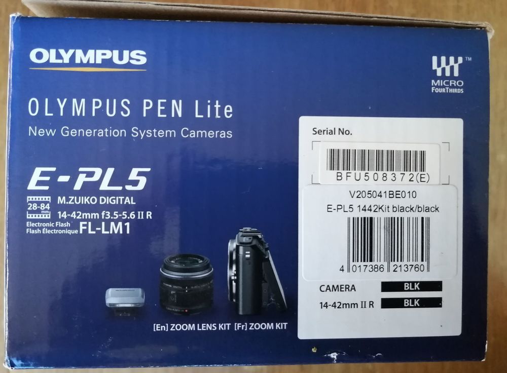 Appareil photo Olympus Pen E-PL5, avec 2 zooms et caisson Photos/Video/TV