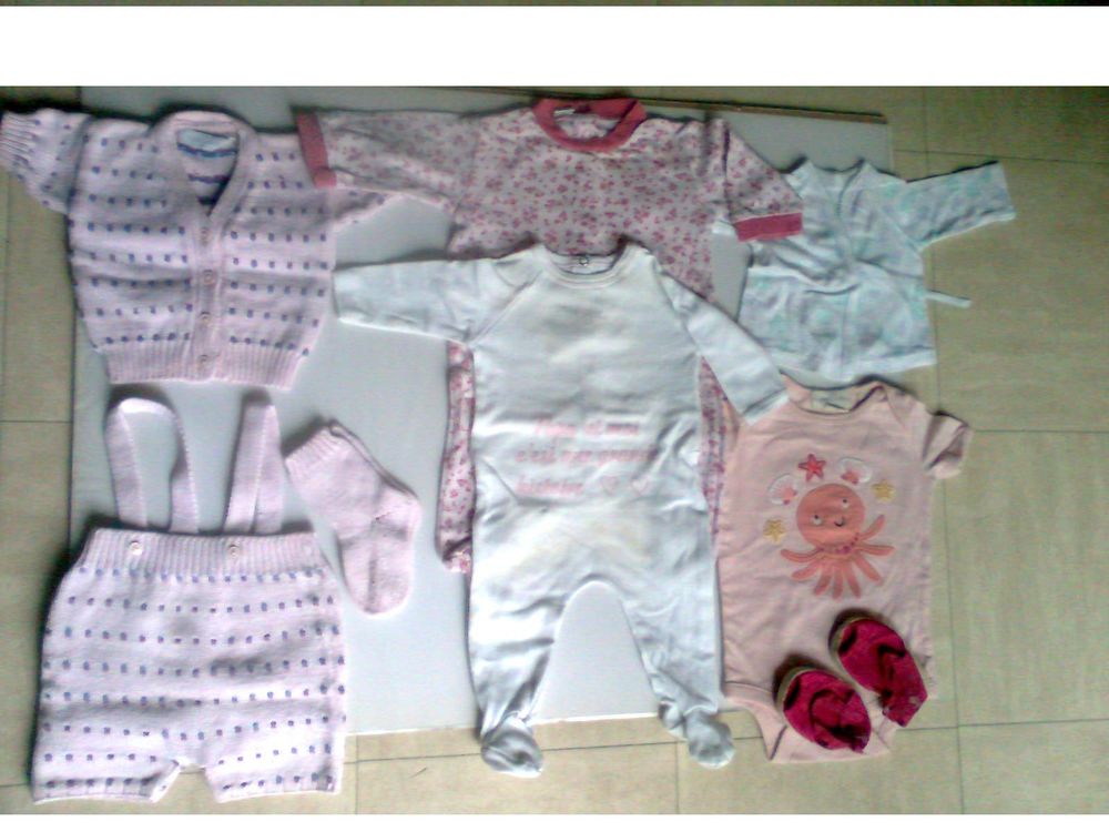 7 lot 7 - v&ecirc;tements vari&eacute;s b&eacute;b&eacute; 3 mois - zoe Puriculture