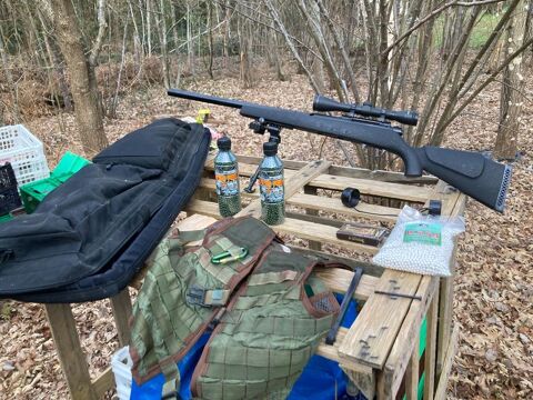 R�plique de sniper air soft avec culasse et douille amovible 145 M�zeray (72)