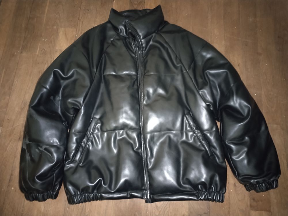 Doudoune simili cuir taille L oversize PULL AND BEAR Vêtements