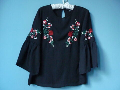 haut blouse femme 38 noir voile Primark TBE 5 Brienne-le-Chteau (10)