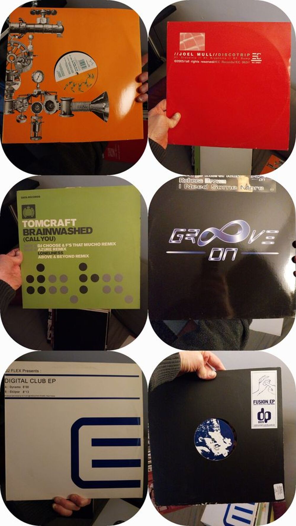 Lot de vinyls CD et vinyles