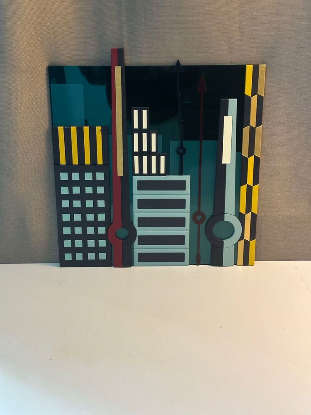 Pr&eacute;sentoir Rolex Officiel - Rare PLV de Vitrine - Design G&eacute;om&eacute;trique 