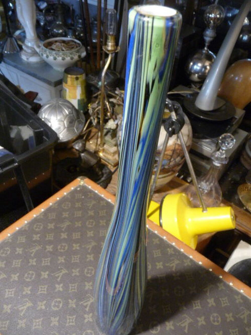 Vase verre souffl&eacute; Décoration
