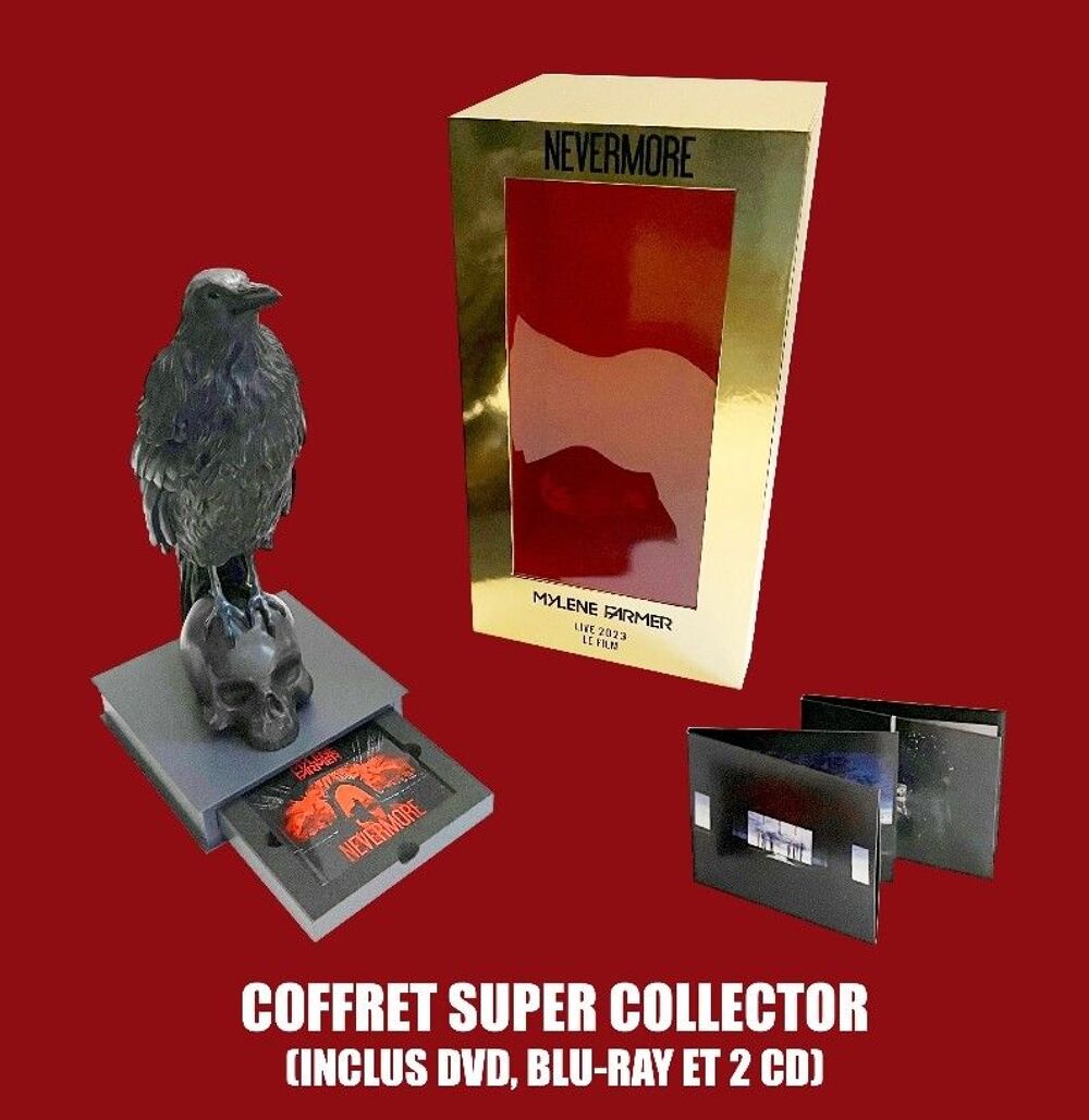 COLLECTOR CORBEAU NEVERMORE MYLENE FARMER Audio et hifi