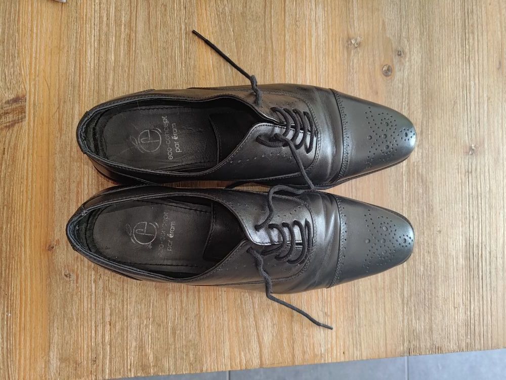 Costume Armand Thiery homme gris + chaussures de costume cui Vêtements