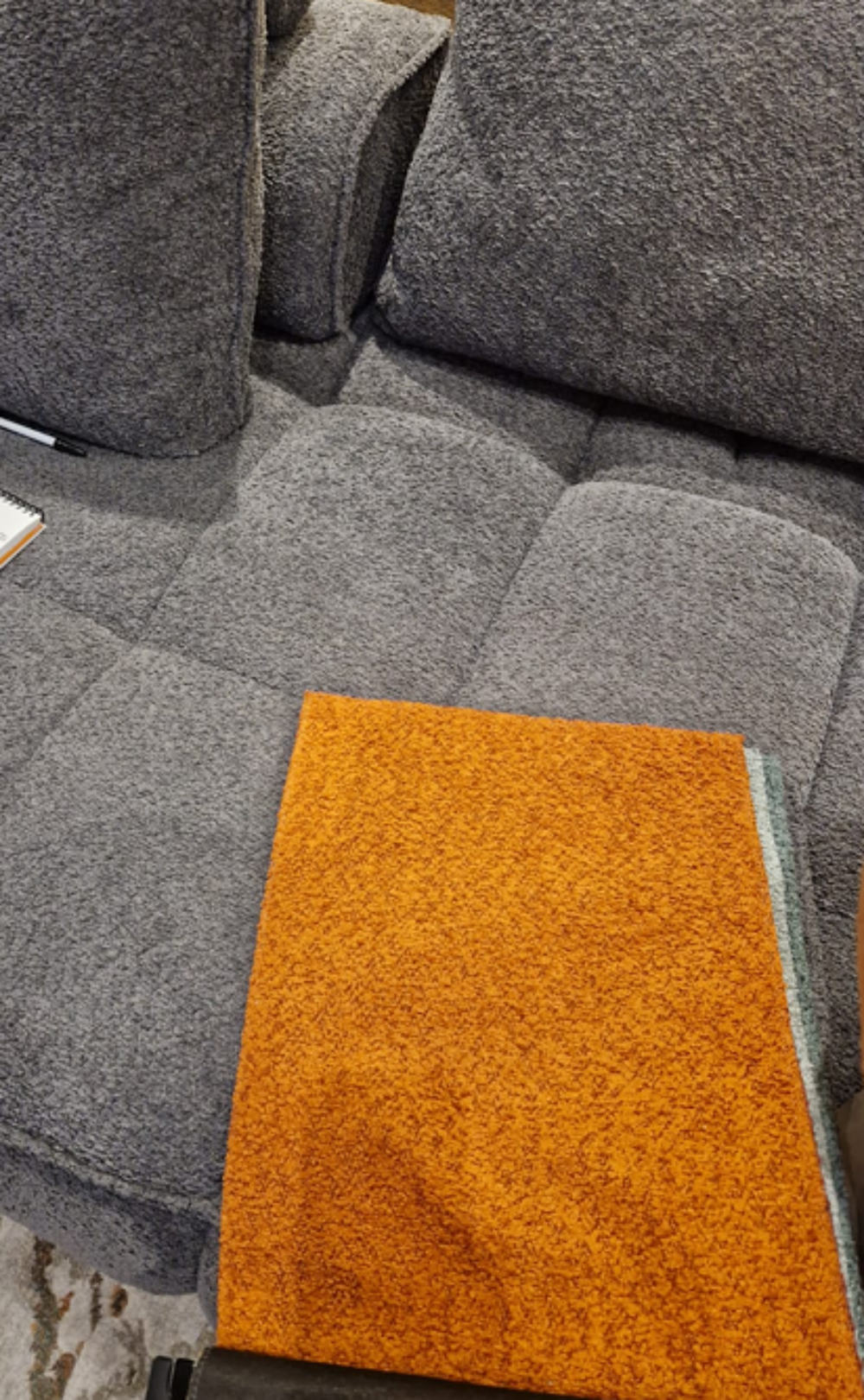 Canap&eacute; Orange et Gris Tango _ Maison XXL - NEUF Meubles