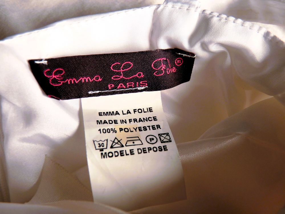 Robe Fille blanche ceremonie Emma la folie 2 ans rose TBE Vêtements enfants