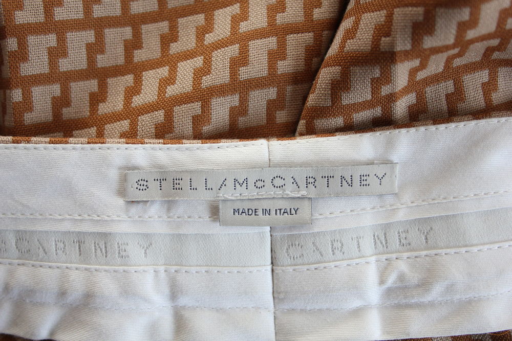 Pantalon beige motif camel STELLA MC CARTNEY T.36 FR Vêtements