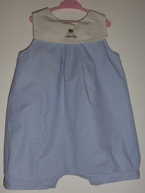 Jacadi Barboteuse �t� vichy bleu ourson 6 mois 10 Rueil-Malmaison (92)