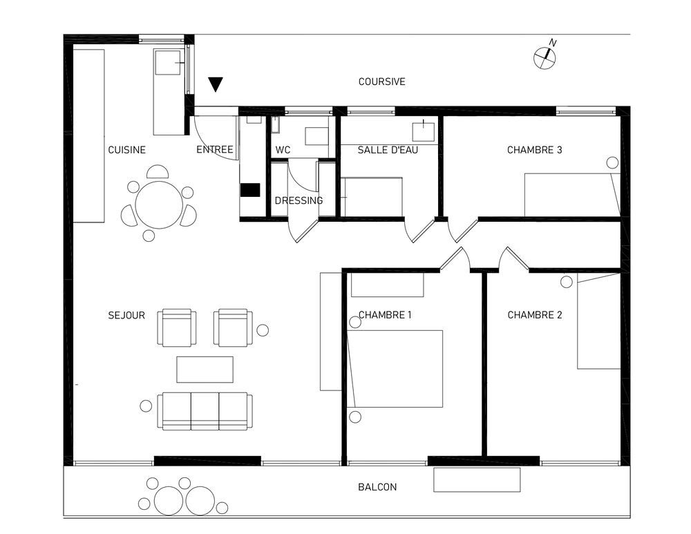 Vente Appartement Appartement 4 pièces  82 m² ? Dernier étage - vue Saône Albigny-sur-saône