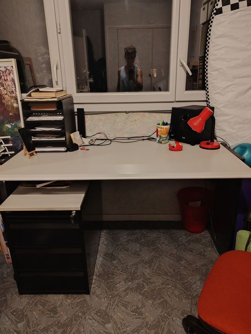 Bureau professionnel + caisson - Ex-bureaux parisiens Meubles