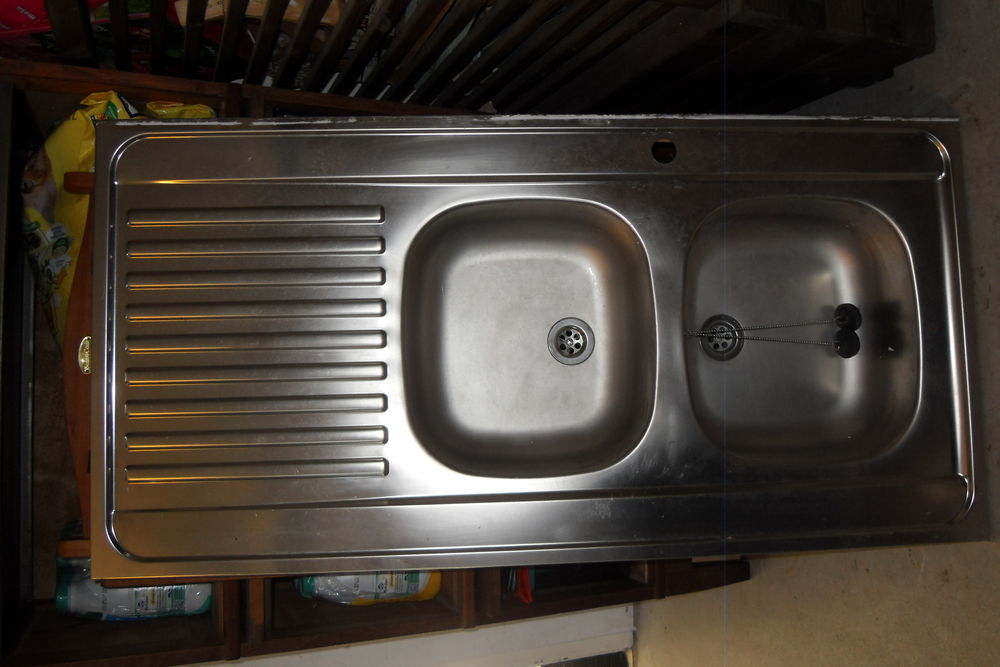 Evier Inox 2 bacs Bricolage