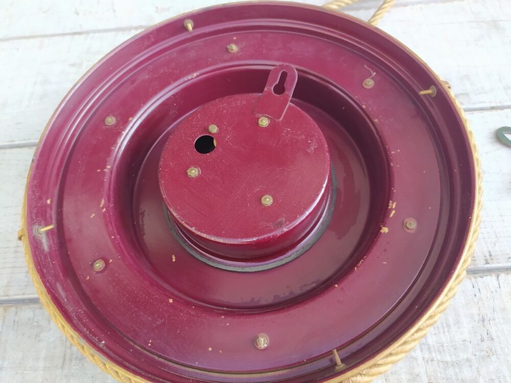 Ancienne Pendule Murale Silvoz Design Vintage D&eacute;co Marine 