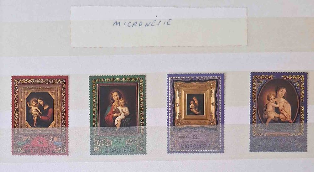 S&eacute;rie de timbres de collection de Micron&eacute;sie 