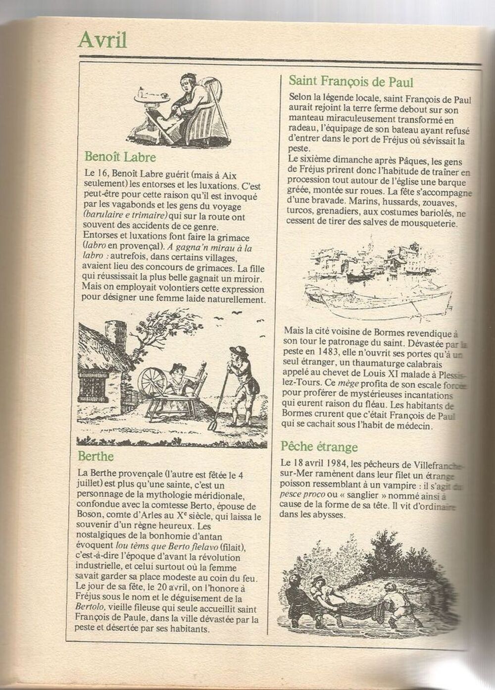 J P CLEBERT Almanach proven&ccedil;al 1985 Livres et BD
