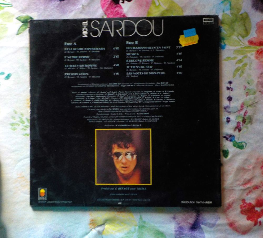 VYNIL 33T MICHEL SARDOU Album "LES LACS DU CONNEMARA" CD et vinyles