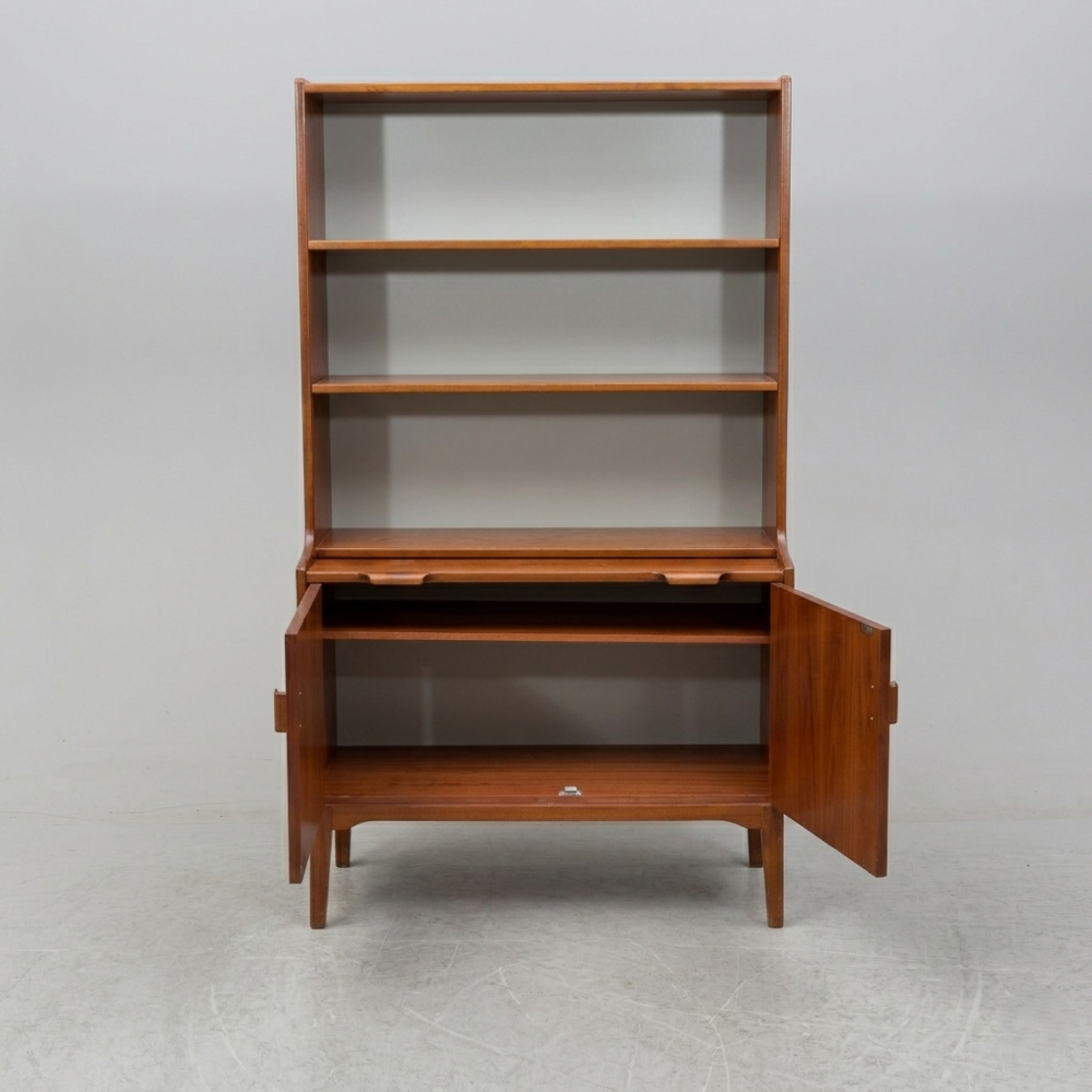 Biblioth&egrave;que vintage en acajou Hugo Troeds, Su&egrave;de Meubles