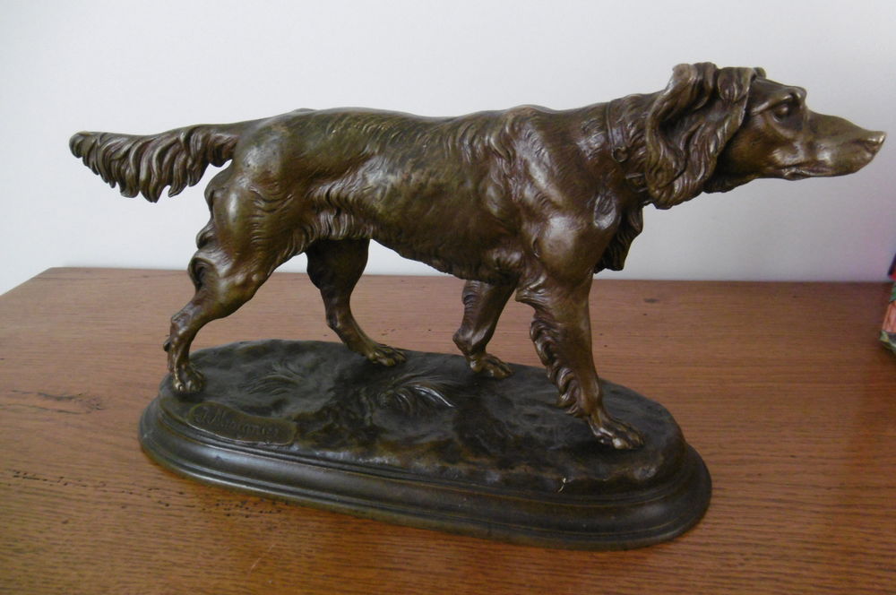 Chien en Bronze Décoration