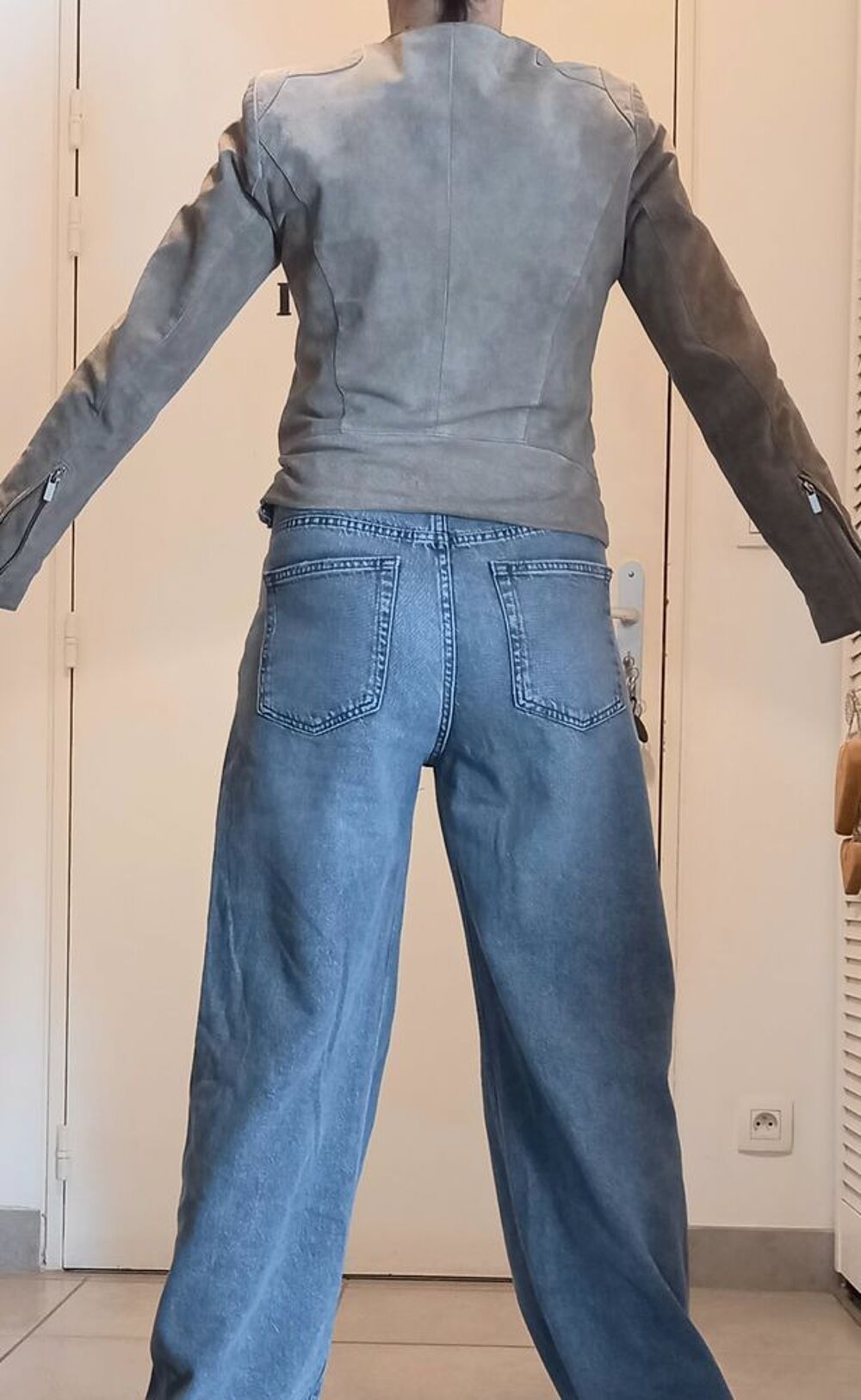 Veste cuir peau MNG Vêtements