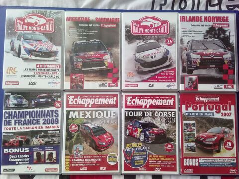 8 DVD / (Rallye, montagne Rallycross circuit...) 2007 à 2010 3.5 Toul (54)