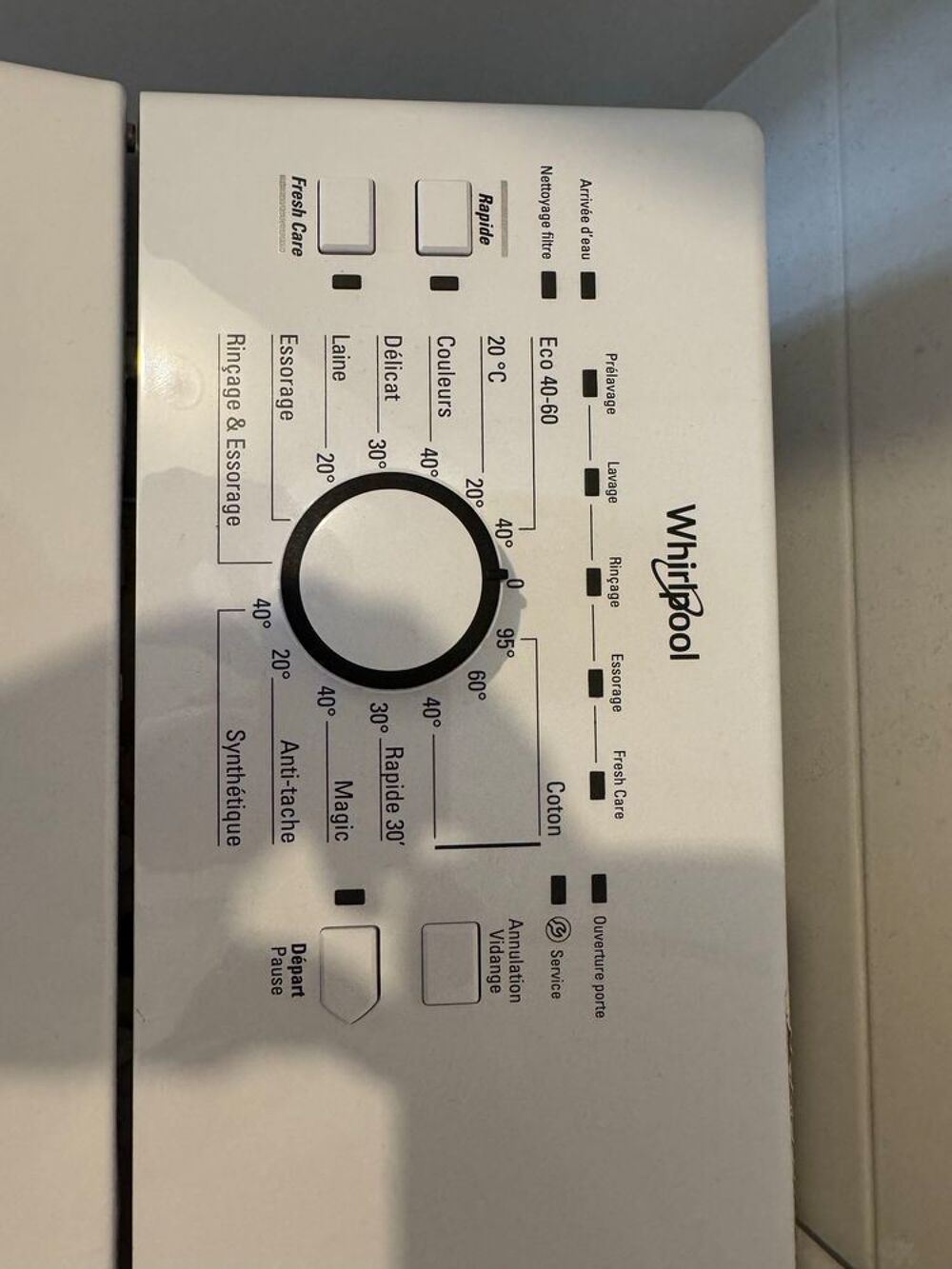 Machine &agrave; laver Whirlpool Electroménager
