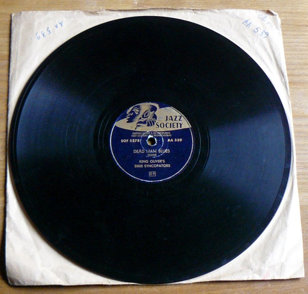 78t KING OLIVER'S DIXIE SYNCOPATORS : Dead Man Blues CD et vinyles